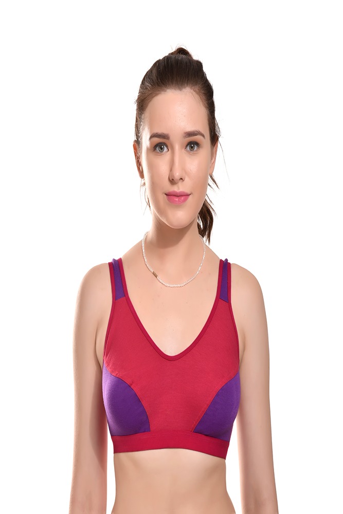 Buy Lovable Women's Cotton Non Padded Non-Wired Sports Bra